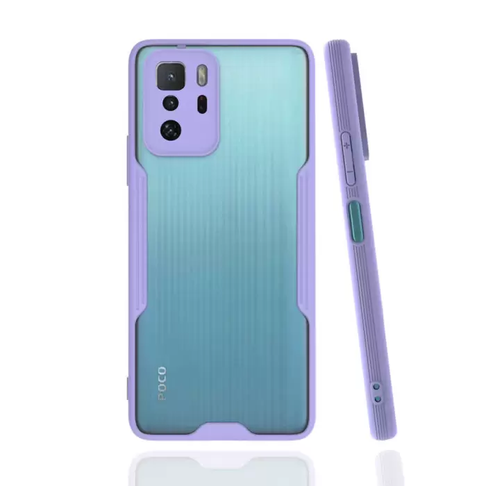 Xiaomi Poco X3 GT Kılıf Parfe Silikon Kapak Kamera Korumalı Kılıf Ultra Ince Buzlu Mat Renkli