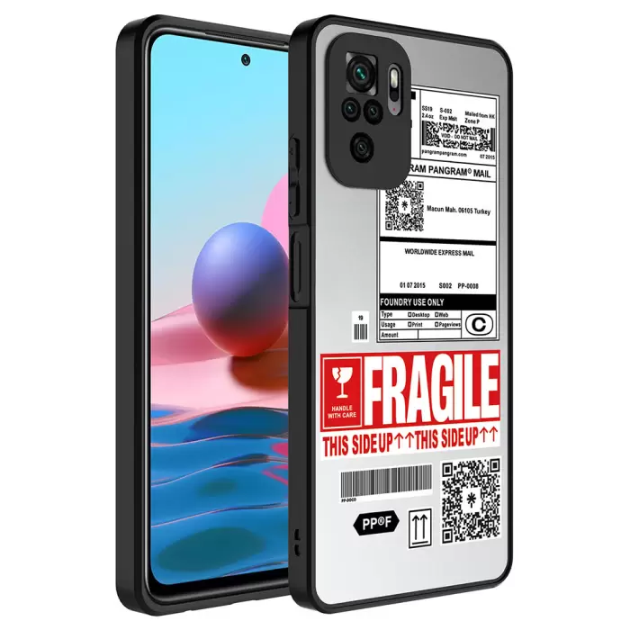 Xiaomi Redmi Note 10S Kılıf Aynalı Desenli Kamera Korumalı Parlak Lopard Mirror Kapak