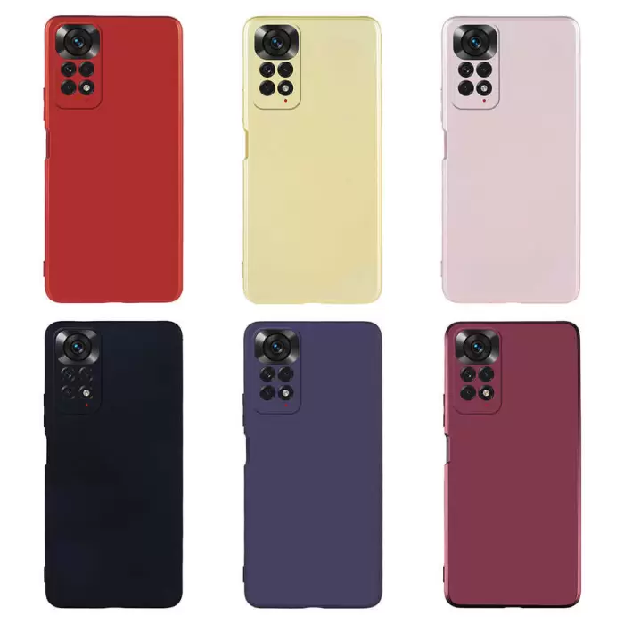 Xiaomi Redmi Note 11 Global Kılıf  Klasik Mat Renkli Yumuşak Premier Silikon Kılıf