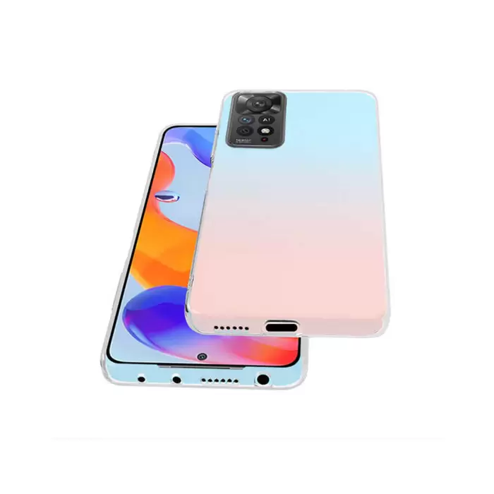 Xiaomi Redmi Note 11 Pro 5G Kılıf  Kamera Korumalı Renksiz Şeffaf Esnek Silikon Kapak Süper