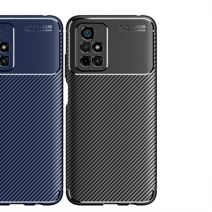 Xiaomi Redmi Note 11T 5G Kılıf Lopard Kamera Korumalı Karbon Desenli Negro Kapak Orijinal Yüzey Kılıf