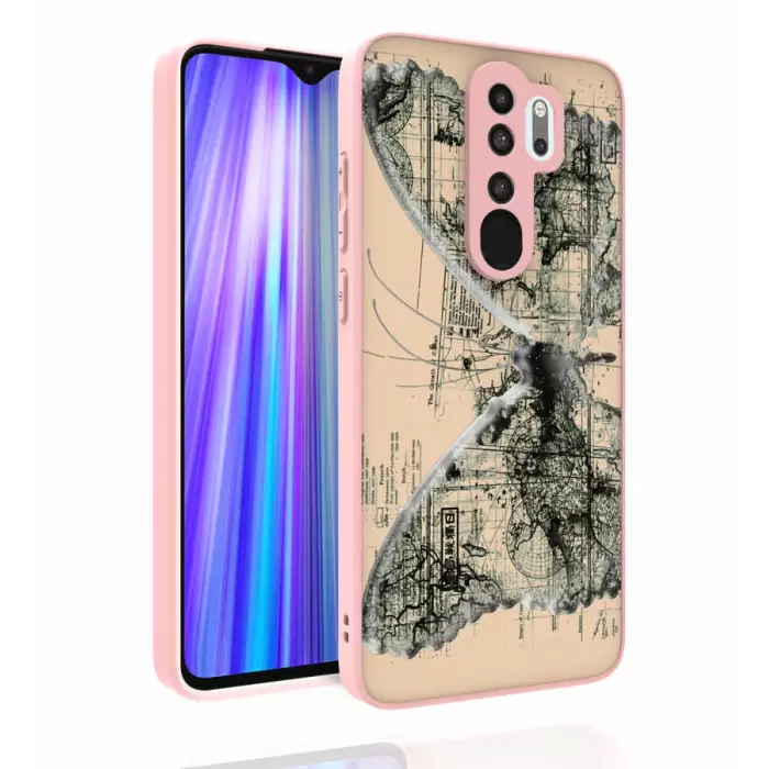 Xiaomi Redmi Note 8 Pro Kılıf Desenli Kamera Korumalı Parlak Lopard Nora Kapak