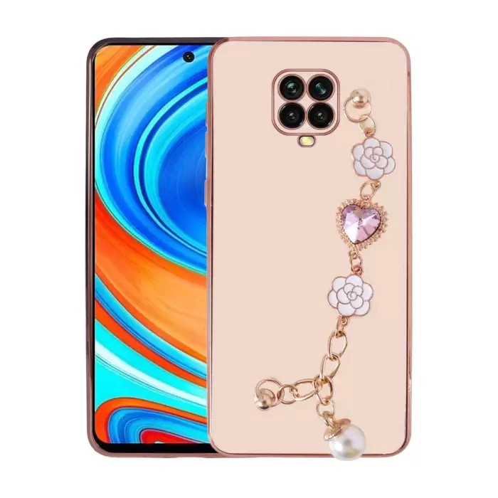 Xiaomi Redmi Note 9 Pro Kılıf El Tutamaçlı Kamera Korumalı Lopard Taka Silikon Kapak