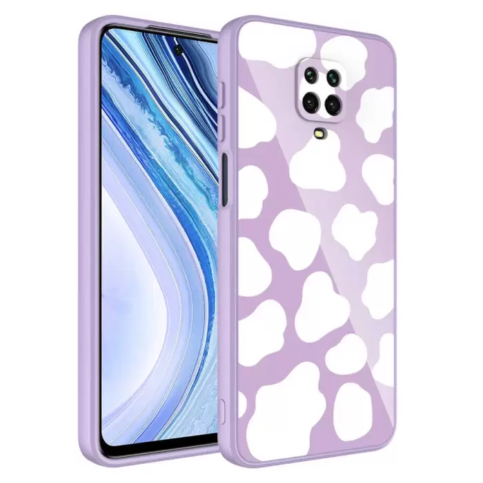 Xiaomi Redmi Note 9 Pro Kılıf Kamera Korumalı Desenli Sert Silikon Lopard Epoksi Kapak