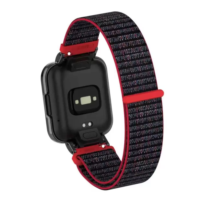 Xiaomi Redmi Watch (Mi Watch Lite) Uyumlu Kasa Koruyuculu Hasır Işlemeli Renkli Cırt Akıllı Saat Kordon klrd61