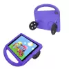 iPad 10.2 (9.Nesil)  Wheel Car Tekerlek Standlı Tablet Eva Silikon Kılıf