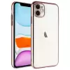 iPhone 11 Kılıf Kenarları Renkler Kamera Lens Koruma Darbe Emici Sert Kapak Riksos