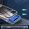 iPhone 11 Kılıf Standlı Şeffaf Silikon  L-Stand Kapak