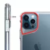 iPhone 12 Pro Uyumlu Pürüssüz Sert Kapak Kamera Yükseltili Şeffaf Darbe Emici Ultra Koruma