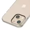 iPhone 13 Mini Coss Sert Darbe Emici Silikon Şeffaf Kamera Korumalı Arka Kapak