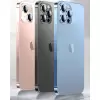 iPhone 13 Pro Metal Çerçeveli Lens Koruma Parlak Renkli Kamera Koruyucu CL-08 Tam Koruma Temperli Cam CL-03