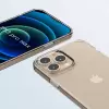 iPhone 13 Pro Coss Sert Darbe Emici Silikon Şeffaf Kamera Korumalı Arka Kapak