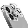 iPhone 13 Pro Max Metal Çerçeveli Lens Koruma Parlak Renkli Kamera Koruyucu CL-08 Tam Koruma Temperli Cam CL-03