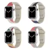 Apple Watch 42mm 10.Nesil Renkli Desenli Yüzey Tasarımı Krd-62 Silikon Kordon