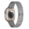 Apple Watch 42mm 10.Nesil  KRD-82 Çizgi Orjnal Tasarım Şık Ve Dayanıklı Metal Kordon