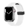 Apple Watch 42mm 10.Nesil  KRD-84 Magnetic Tokalı A+ Kalite Sport Silikon Kordon