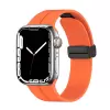 Apple Watch 42mm 10.Nesil  KRD-84 Magnetic Tokalı A+ Kalite Sport Silikon Kordon