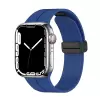 Apple Watch 42mm 10.Nesil  KRD-84 Magnetic Tokalı A+ Kalite Sport Silikon Kordon