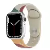 Apple Watch 40mm Renkli Desenli Yüzey Tasarımı Krd-62 Silikon Kordon