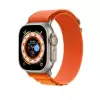 Apple Watch 46mm 10 Serisi Alpine Loop Metal Toka Örgü Işleme Kordon Premium Kayış KRD-74