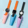 Xiaomi Amazfit Pace Mıknatıslı Kordon Leather Design Bakla Tasarımlı Çift Renkli Kayış krd52