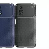 Xiaomi Poco M4 Pro 4G Kılıf  Kamera Korumalı Karbon Desenli Negro Kapak Yüzey Kılıf