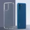 Xiaomi Poco M5S Coss Sert Darbe Emici Silikon Şeffaf Kamera Korumalı Arka Kapak