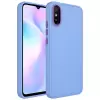 Xiaomi Redmi 9A Kılıf Metal Çerçeve Buton Içi Kadife Kılıf Kapak Doku Luna