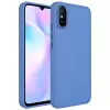 Xiaomi Redmi 9A Kılıf Metal Çerçeve Buton Içi Kadife Kılıf Kapak Doku Luna