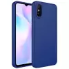 Xiaomi Redmi 9A Kılıf Metal Çerçeve Buton Içi Kadife Kılıf Kapak Doku Luna