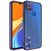 Xiaomi Redmi 9C Kamera Lens Korumalı Şeffaf Renkli Logo Gösteren Parlak Omega Kapak