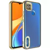 Xiaomi Redmi 9C Kamera Lens Korumalı Şeffaf Renkli Logo Gösteren Parlak Omega Kapak