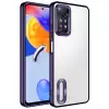 Xiaomi Redmi Note 11 Pro 5G Kamera Lens Korumalı Şeffaf Renkli Logo Gösteren Parlak Omega Kapak