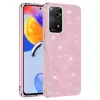 Xiaomi Redmi Note 11 Pro 5G Kılıf Renkli Simli Kamera Çıkıntılı Parlak Shining Arka Kapak