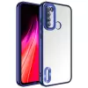 Xiaomi Redmi Note 8 Kamera Lens Korumalı Şeffaf Renkli Logo Gösteren Parlak Omega Kapak