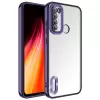 Xiaomi Redmi Note 8 Kamera Lens Korumalı Şeffaf Renkli Logo Gösteren Parlak Omega Kapak