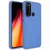 Xiaomi Redmi Note 8 Kılıf Metal Çerçeve Buton Içi Kadife Kılıf Kapak Doku Luna