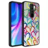 Xiaomi Redmi Note 8 Pro Kılıf Aynalı Desenli Kamera Korumalı Parlak  Mirror Kapak