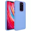 Xiaomi Redmi Note 8 Pro Kılıf Metal Çerçeve Buton Içi Kadife Kılıf Kapak Doku Luna