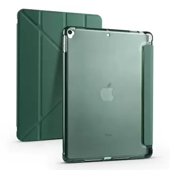 iPad 10.2 2021 (9.Nesil) Kılıf  Tri Folding Kalem Bölmeli Standlı Kılıf