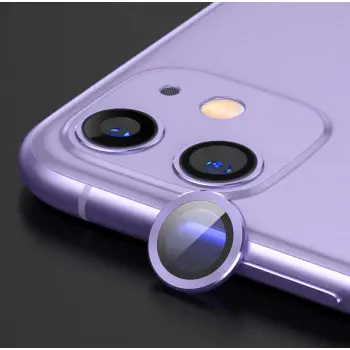 iPhone 11 CL-07 Lens Koruma Parlak Renkli Kamera Koruyucu
