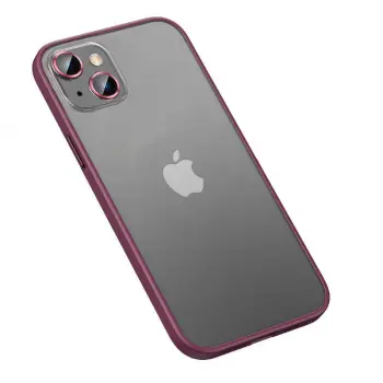 iPhone 13 Kamera Koruyucul Kılıf Arkası Buzlu Mat Transparan Retro Kapak Koruma
