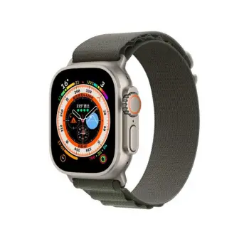 Apple Watch 42mm 10.Nesil Alpine Loop Metal Toka Örgü Işleme Kordon Premium Kayış KRD-74
