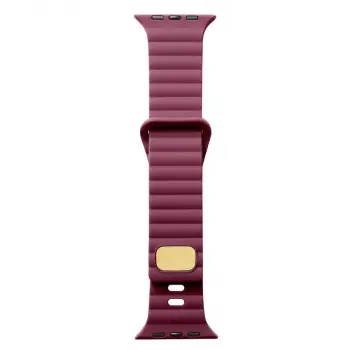 Apple Watch 46mm 10 Nesil Şeritli Silikon Kordon KRD-73