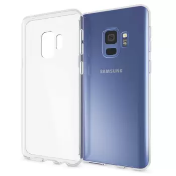 Samsung Galaxy S9 Kılıf  Kamera Korumalı Renksiz Şeffaf Esnek Silikon Kapak Süper