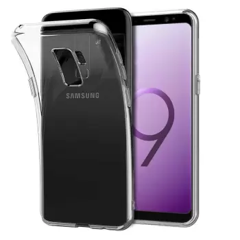 Samsung Galaxy S9 Plus Kılıf  Kamera Korumalı Renksiz Şeffaf Esnek Silikon Kapak Süper