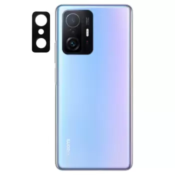 Xiaomi Mi 11T 5G  Siyah Çerçeveli Lens Koruma Parlak Renkli Kamera Koruyucu CL-08 Cam 3D-Kamera-Cam