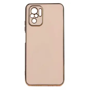 Xiaomi Redmi Note 10 Kılıf  Parlak Kenarlı Altın Işlemeli Kamera Korumalı Kapak Bark