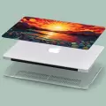 Macbook Pro Kılıf 15.4 inç A1707-A1990 MacAi13 Şeffaf Sert Koruma Kılıfı Kumsal Güneş