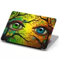 Macbook Pro Kılıf 15.4 inç A1707-A1990 MacAi28 Şeffaf Notebook Kılıfı Dallar Gözler